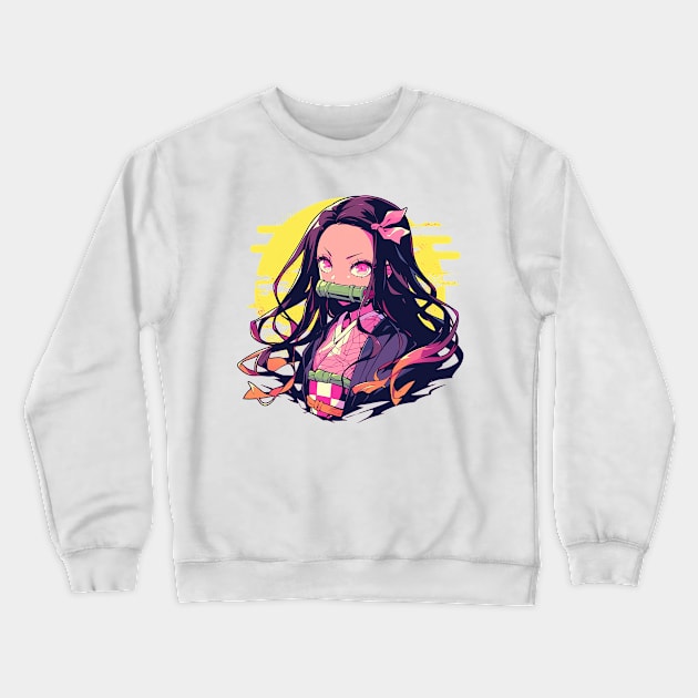 nezuko Crewneck Sweatshirt by boxermaniac